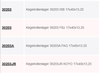 Radlager Kegelrollenlager 30203.png
